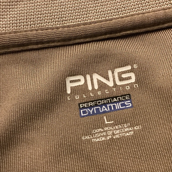 Ping Mens Golf Polo Shirt Size Large color silver - Picture 8 of 11